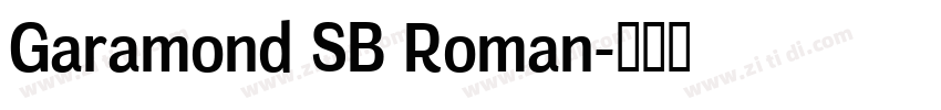 Garamond SB Roman字体转换 Garamond SB Roman字体转换